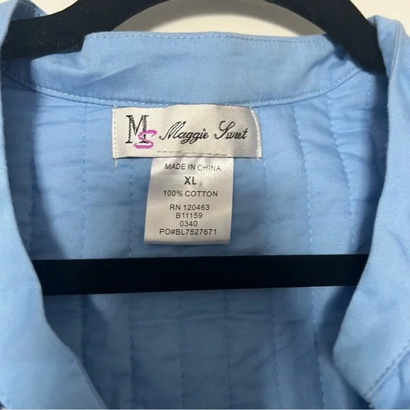 Vintage Maggie Sweet Blue Quilted Jacket - Picture 2 of 3